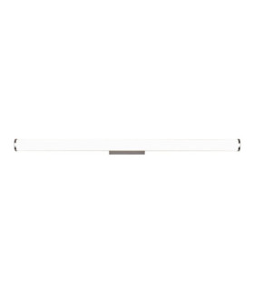Wandleuchte Badezimmer Veritas Baustahl, Aluminium Weiß, Chrom