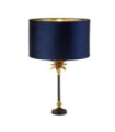 Palm table lamp Mild steel Matt black, antique brass