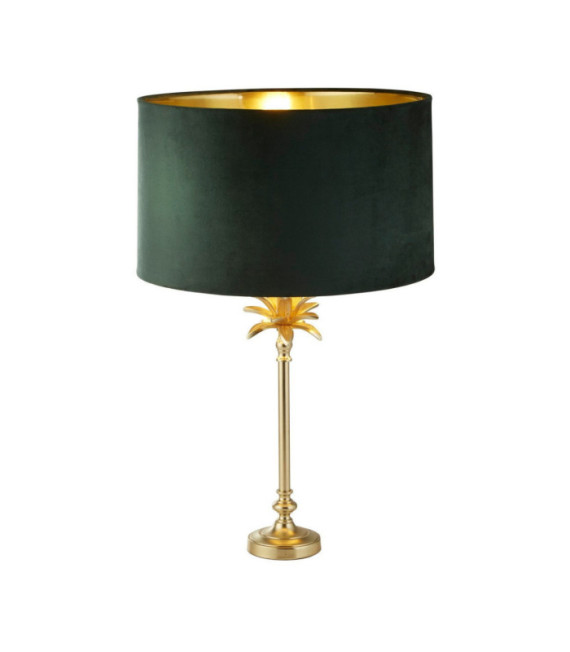 Palm Tischlampe Weichstahl Satiniertes Messing