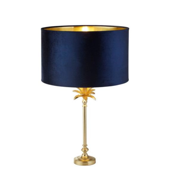 Palm Tischlampe Weichstahl Satiniertes Messing