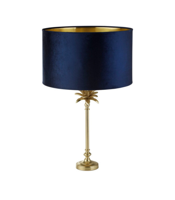 Palm Tischlampe Weichstahl Satiniertes Messing