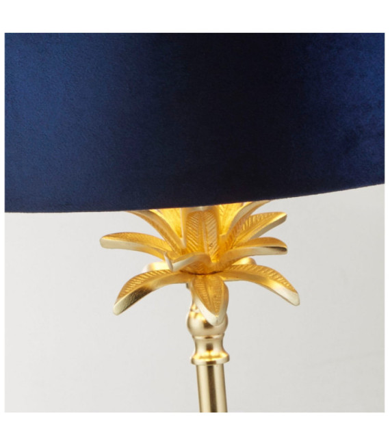 Palm table lamp Mild steel Satin brass