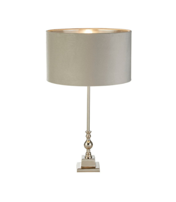 Whitby Messing-Chrom-Tischlampe