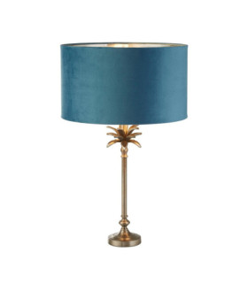 Lampada da tavolo Palm in acciaio dolce nichel anticato