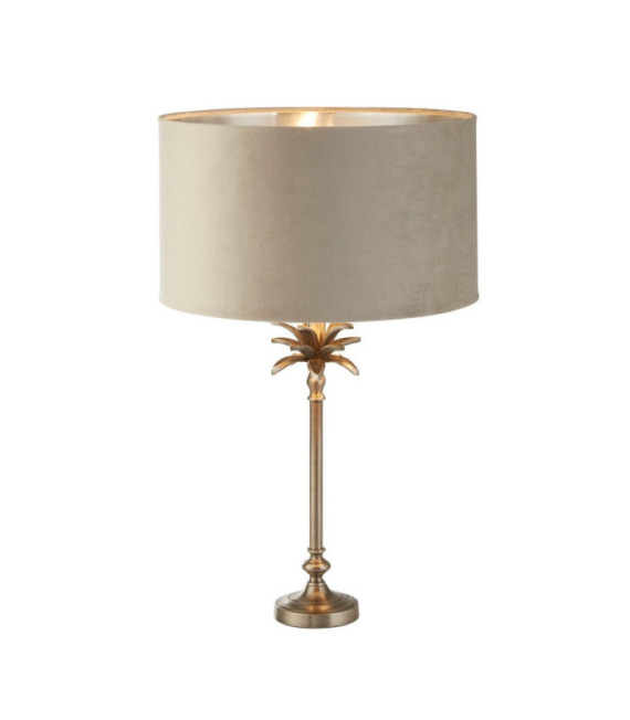 Lampada da tavolo Palm in acciaio dolce nichel anticato