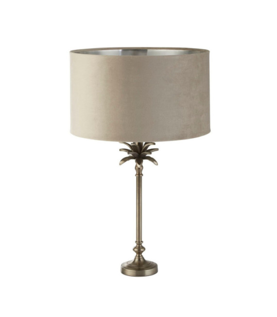 Lampada da tavolo Palm in acciaio dolce nichel anticato