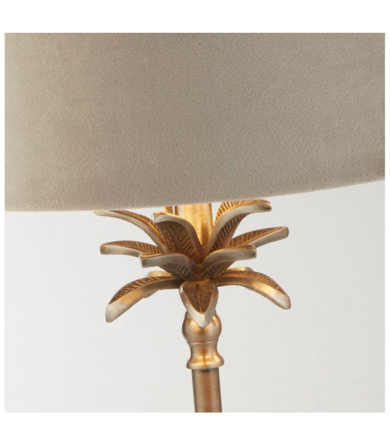 Palm Table Lamp Mild Steel Antique Nickel