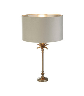 Palm Table Lamp Mild Steel Antique Nickel
