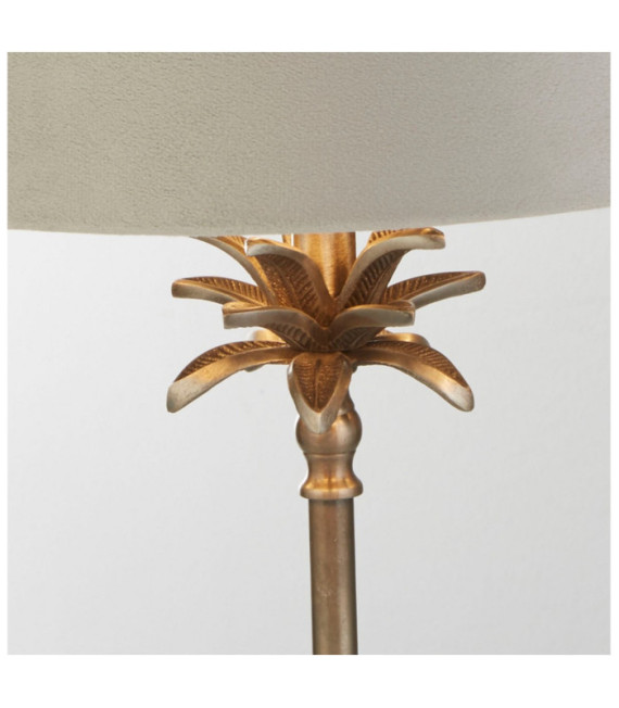 Lampada da tavolo Palm in acciaio dolce nichel anticato
