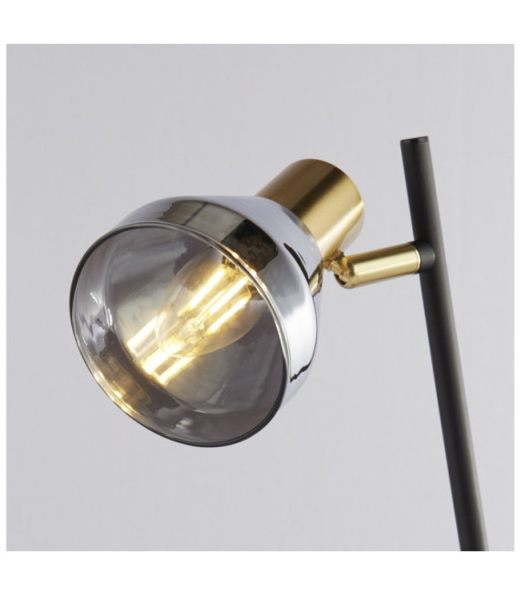 Lampe de table Westminster Acier doux Laiton satiné,Fumé,Noir