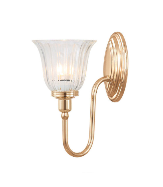 Lampada da parete Blake Vetro, Alluminio Oro Rosa