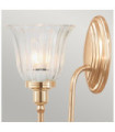 Applique murale Blake Verre,Aluminium Or Rose