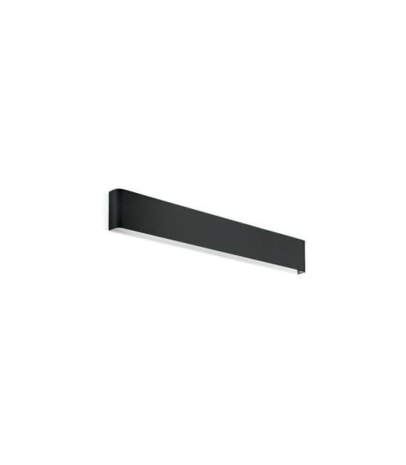Applique murale LED DELTA Verre,Métal Noir