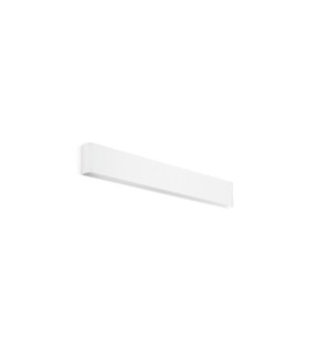 Aplique LED DELTA Vidrio, Metal Blanco