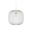 Net Metal Pendant Light, White Aluminum