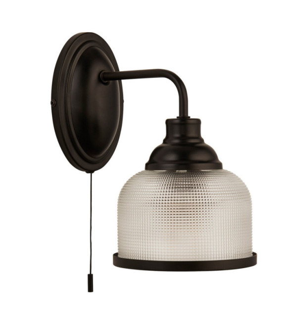 Aplique Highworth Acero dulce Transparente, negro