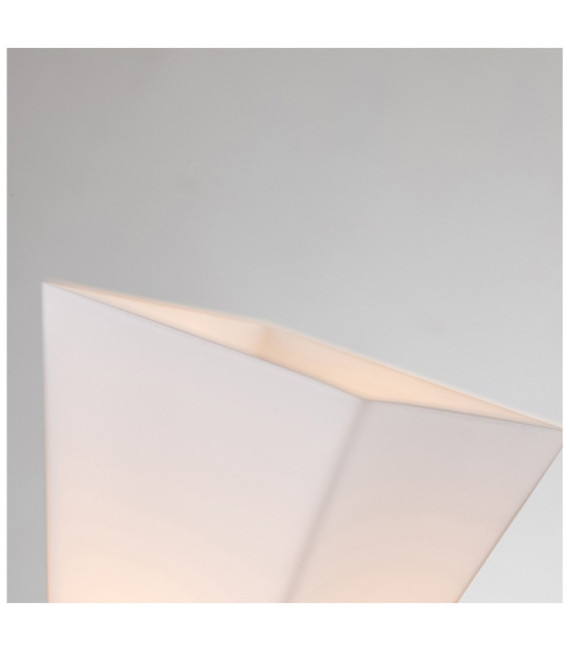 Lampada da parete per bagno Bowtie in vetro opale, acciaio nero opaco