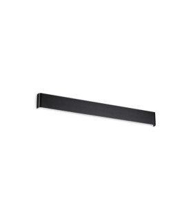 LED-Wandleuchte DELTA Glas, Metall Schwarz