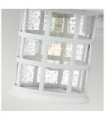 Hinkley Outdoor Wall Light Clear Seeded Glass, Weather Resistant Composite, Textured White
