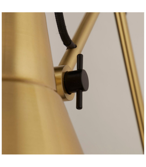 Lampada da parete oscillante Acciaio dolce Ottone
