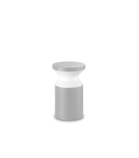 Lampada da Terra per Esterni Torre in Metallo, Alluminio Grigio