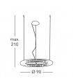 Suspension design en cristal NOBILE Or 24 Carats 1 ampoule