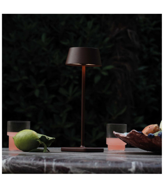 Lampe de table LED Pure Métal,Aluminium Café Marron