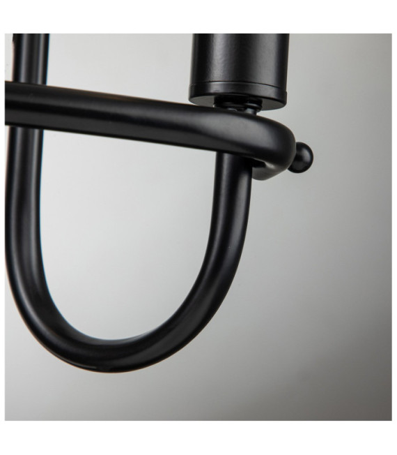Capitol wall light Steel Black