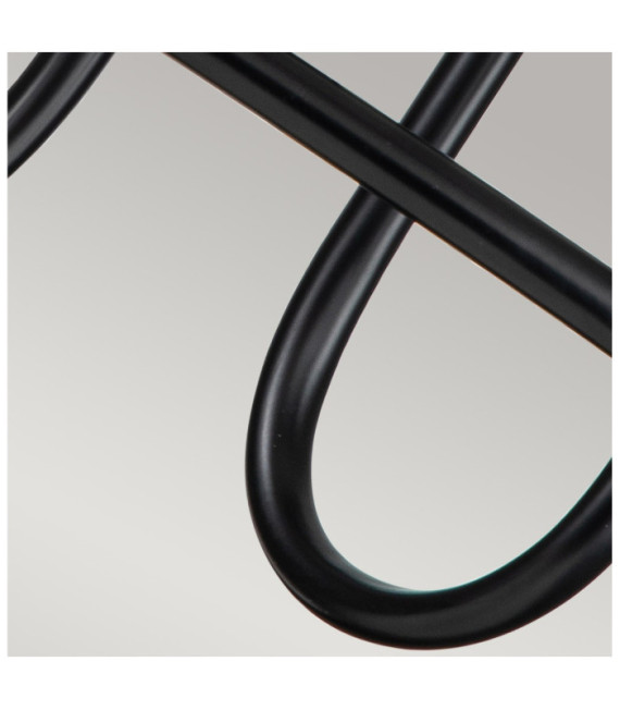 Capitol wall light Steel Black