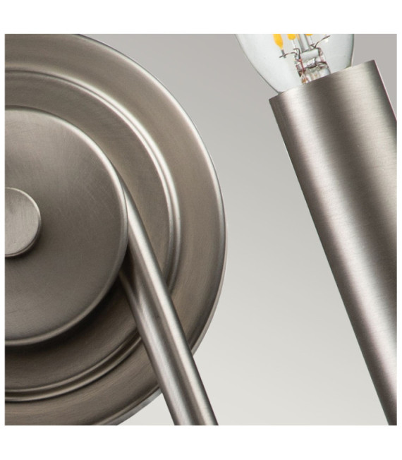 Capitol Wall Light Brushed Nickel Steel
