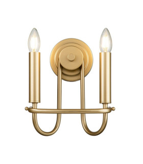 Capitol wall light Steel Natural painted brass
