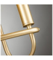 Capitol wall light Steel Natural painted brass