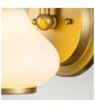 Hinkley wall light Glass, Steel Brushed brass
