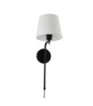 Applique murale Munich Acier doux Noir mat, naturel