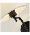 Munich wall light Mild steel Matt black, natural