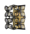 Applique murale Iris Acier doux,verre Laiton