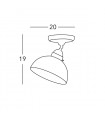 Plafonnier style cosy NONNA 1 ampoule