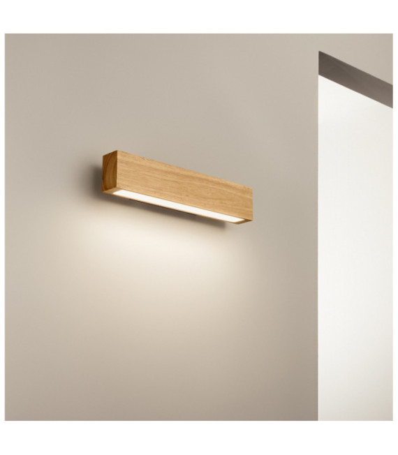 CRAFT LED wall light Glass, Metal, Wood Light wood
