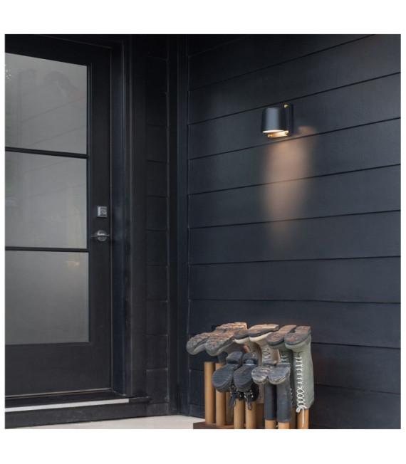 Lampada da parete per esterni Scout composita resistente alle intemperie nera