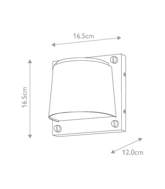 Scout Composite Weatherproof Outdoor Wall Light Satin White