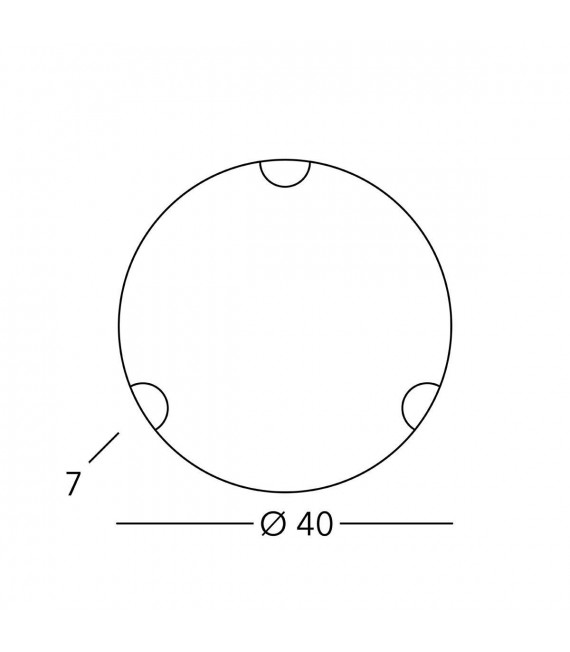 Lampada da soffitto MOON in ottone antico 2 lampadine
