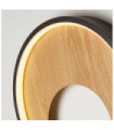 Applique murale LED Curio Acier doux,silicium Noir,Marron