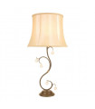 Suspension Lunetta, bronze et cristal, 5 ampoules