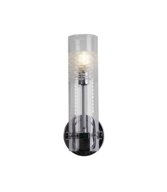Lampada da parete Bagno Scope Acciaio dolce, vetro Cromo