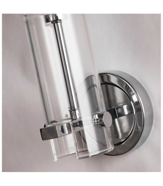 Wall light Bathroom Scope Mild steel, glass Chrome