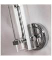 Applique murale Salle de bains Scope Acier doux,verre Chrome