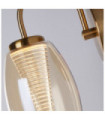 Cyclone wall light Glass, acrylic, medium steel Bronze