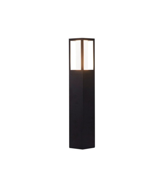 Bolardo de jardín Avenue Aluminio, policarbonato Negro