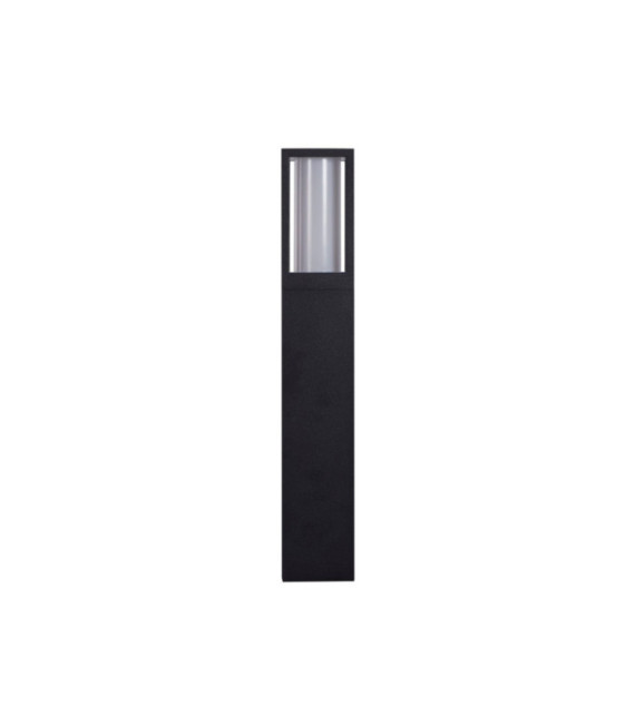 Bolardo de jardín Avenue Aluminio, policarbonato Negro