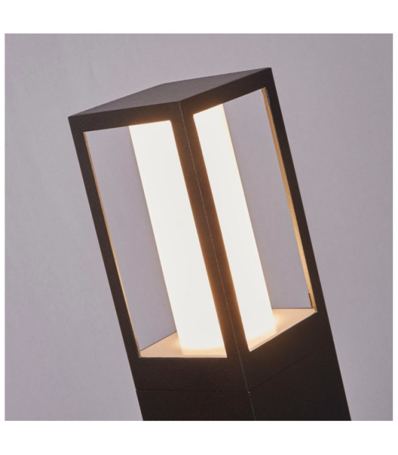 Borne de jardin Avenue Aluminium,polycarbonate Noir
